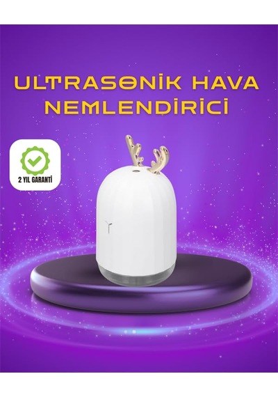 Yamanhobi Renkli Led Işıklı Ve Sürekli Spreyli Masa Nemlendirici