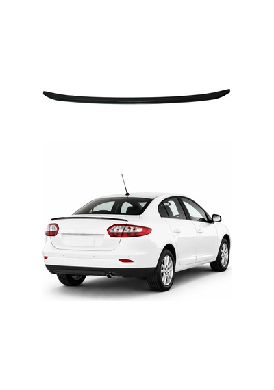 Renault Fluence 2009-2016 Arası Uyumlu Araca Özel Bagaj Spoileri Piano Siyah 1 Parça