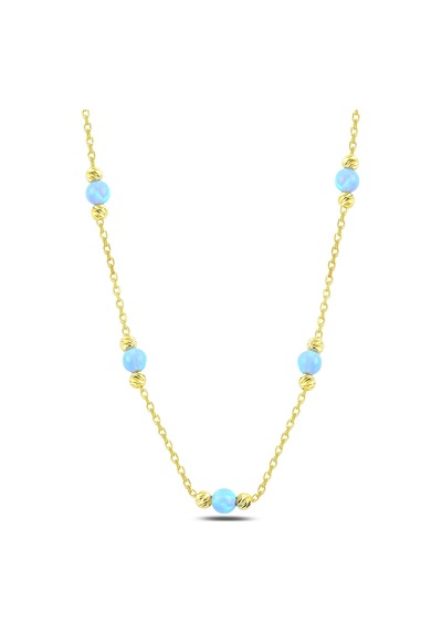 Çekirdekjewelry 925 Ayar Gümüş Opal Taşlı Toplu Kolye Sarı Rose Ve Rodyum Kaplama Zincirli Minimal Kadın Kolyesi Sarı Çekirdekjewelry 925 Ayar Gümüş Opal Taşlı Toplu Kolye Sarı Rose Ve Rodyum Kaplama Zincirli Minimal Kadın Kolyesi Sarı