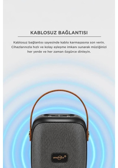 Premium Bluetooth Hoparlör Gts-1679 Siyah Müzik Işıklı Cihaz Medya Cihazı