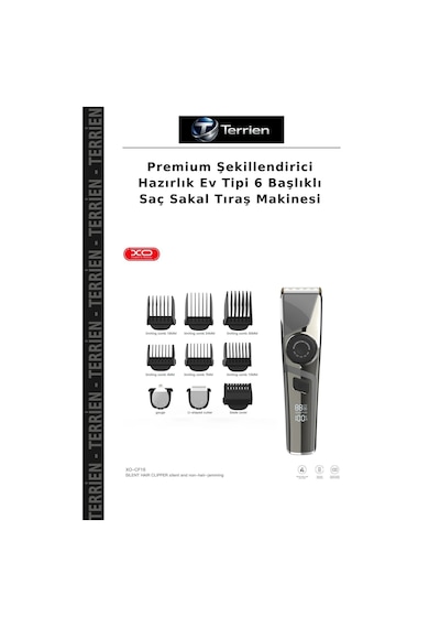 Premium Şekillendirici Hazırlık Ev Tipi 6 Başlıklı Saç Sakal Tıraş Makinesi