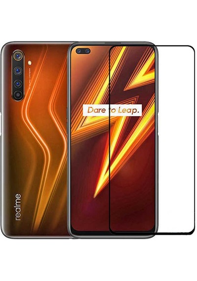 Realme 6 Pro Zore Kenarları Kırılmaya Dayanıklı Cam Ekran Koruyucu