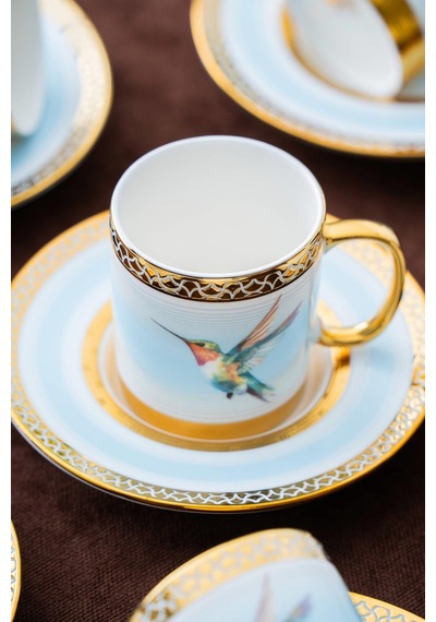 Acar Starling 6 Kişilik Kahve Fincanı Takımı - 90 Ml renkli