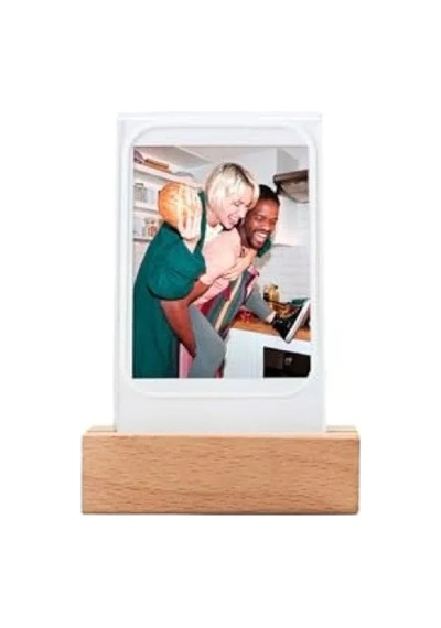 Ahşap Fotoğraf Çerçevesi - Led Işıklı, Instax Mini Uyumlu
