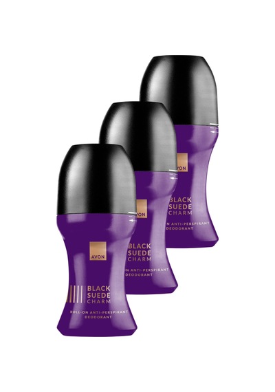 Black Suede Charm Erkek Antiperspirant Roll-on Deodorant 50 Ml. Üçlü Paket