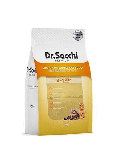 Premium Düşük Tahıllı Tavuklu Yetişkin Kedi Maması 1 Kg