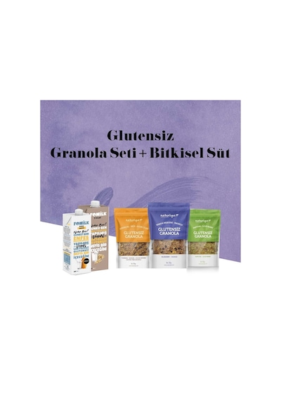 Glutensiz Granola Ve Bitkisel Süt Seti-2183