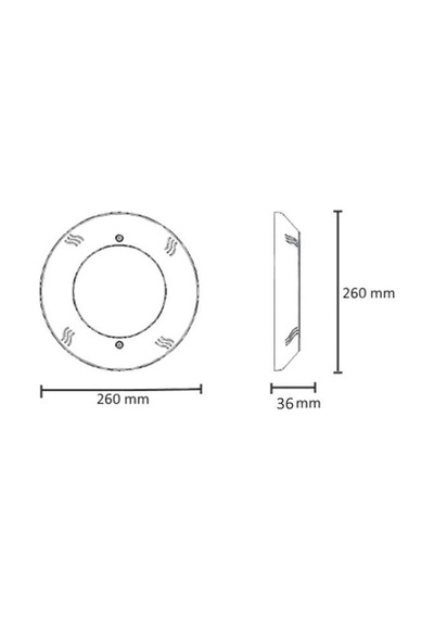 Flat Sıva Üstü Led Flat Havuz Lambası 4 Kablolu Rgb