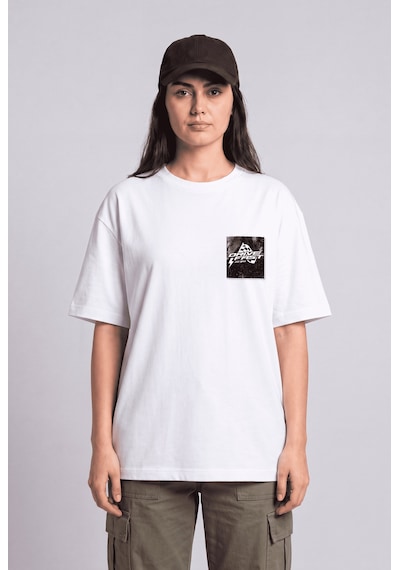 Black Nova Oversize Baskılı Unisex %100 Pamuk T-shirt Drive Fast Siyah