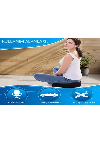 Ozclife Sandalye Bel Destek Minderi Ve Visco Cocix Oturma Minderi