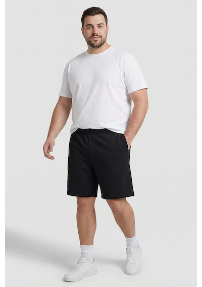 Tommy Life Rahat Form 2li Paket Siyah Büyük Beden Erkek Şort - 81297