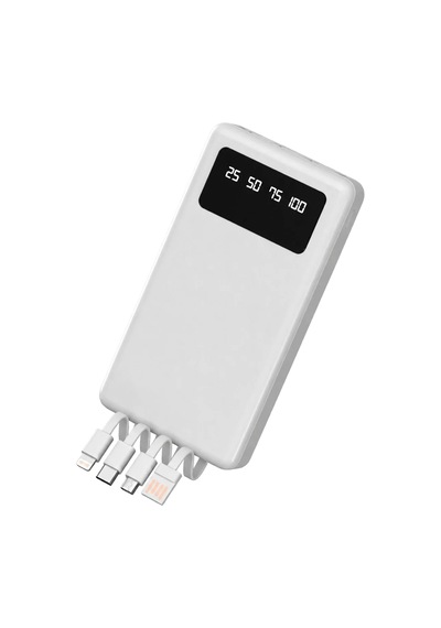 ENERX Enr-p20dc 20.000 mAh 2.1 Amper Dahili Kablolu Powerbank Beyaz