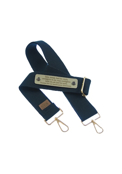 Miaju Lacivert Renk, Unisex Çanta Kayışı, Şık Ve Dayanıklı İsme Özel Hediyelik Seçenek, 220 Cm Omuz Askısı Lacivert