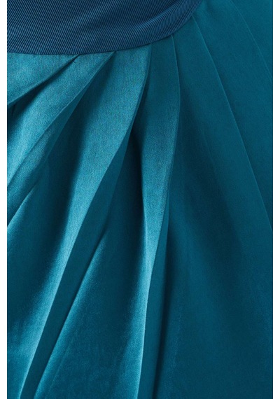 Eegen Studio Drape Maxi Elbise - Dikkat Çekici Doku, Yüksek Yırtmaç & V - Yırtmaçlı Bel Yeşil