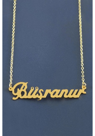 Büşranur İsimli Kolye Sarı