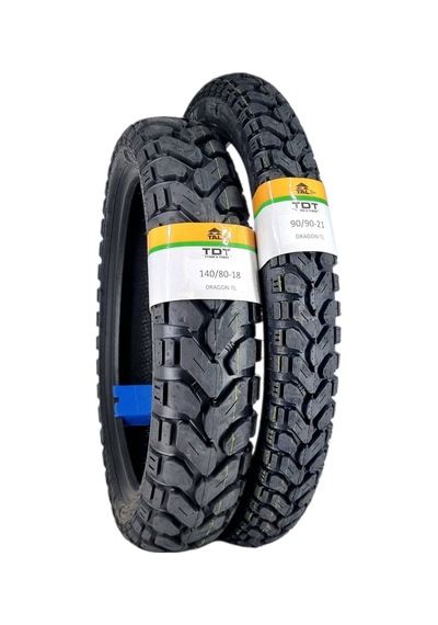 140/80-18 Ve 90/90-21 Tl Tubeless - Dubleks Dragon Lastik Takımı
