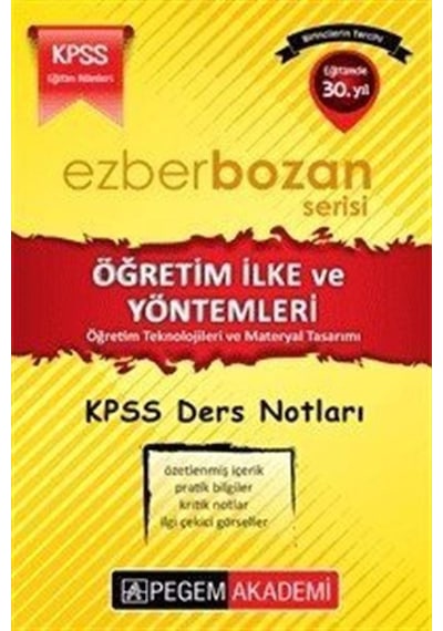 2017 KPSS Ezberbozan Eğitim Bilimleri Öğretim İlke ve Yöntemle...
