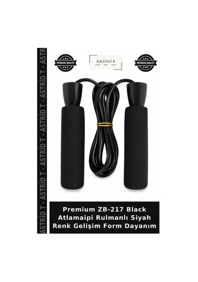 Premium Zb-217 Black Atlamaipi Rulmanlı Siyah Renk Gelişim Form Dayanım