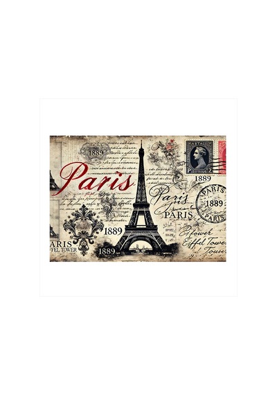 Paris Temalı Tasarım Tasarım Ahşap Tablo