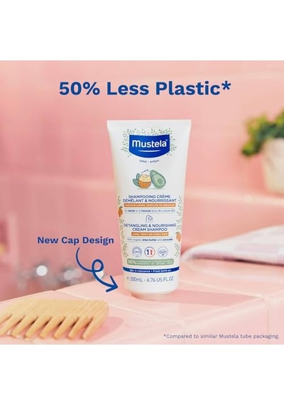 Mustela Detangling & Nourishing Cream Shampoo Kolay Tarama Sağlayan Şampuan 200 Ml 299942