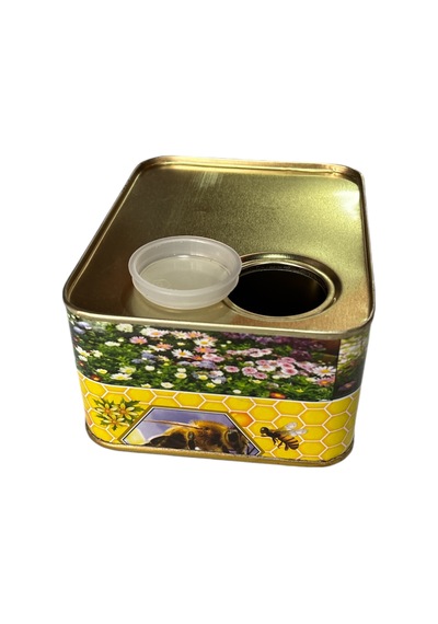 Avrasya Arıcılık Süzme Bal Tenekesi Desenli - 1 Kg