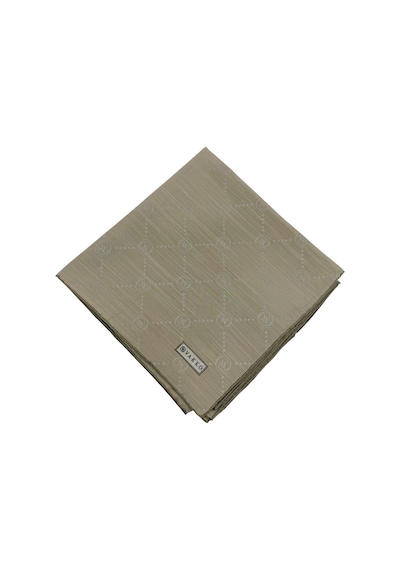 Vakko Pamuk İpek Eşarp - Monogram - Soft Vizon Çok Renkli
