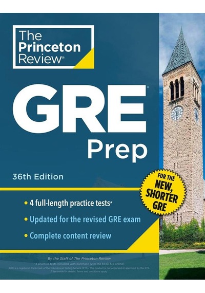 Princeton Review Gre Prep, 36th Edition 4 Practice Tests + Review & Techniques + Online Features Ciltli Princeton Review Usa