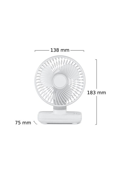 Güçlü Hava Akımı Beyaz Renk Sessiz Güçlü Fan Soğutucu Usb Fan, Şarjlı, Mini Fan,