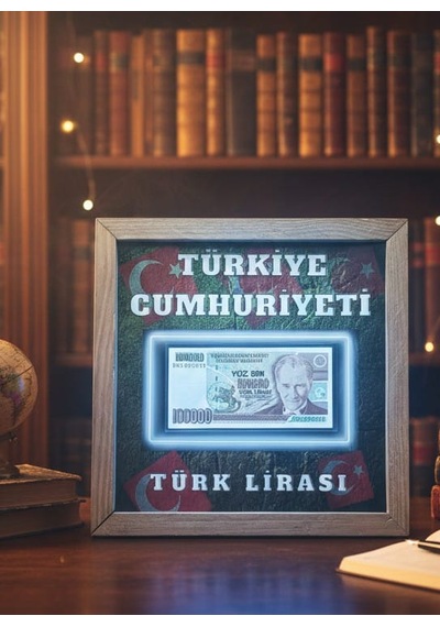 Orjinal Koleksiyon Paralı 30x30 Dekoratif Çerçeveli Hediyelik Koleksiyonlu Paralı Tablo. 2