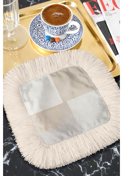 Modern Minimal Kare Püsküllü Sunum Peçetesi - Pastel Geometrik İskandinav Krem Bardak Altlığı Mendil Açık Taş Leylak Modern Minimal Kare Püsküllü Sunum Peçetesi - Pastel Geometrik İskandinav Krem Bardak Altlığı Mendil Açık Taş Leylak