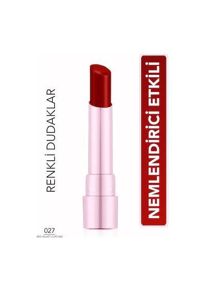 Flormar Sheer Up Sweet Escape Yarı Transparan & Parlak Bitişli Nemlendirici Ruj 027 Red Velvet Cupcake