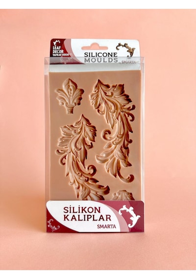 Silikon Kalıp - Yaprak Dekor