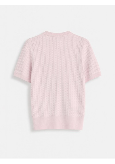 Lcw Comfort Pembe Bisiklet Yaka Kadın Triko Hırka