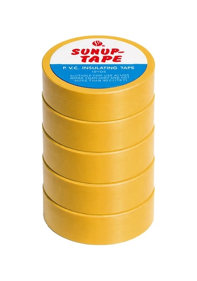 Sn-27921 Sarı 0.13x18mm İzole Pvc Elektrik Yalıtım Bant 5 Li Paket