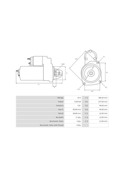 24v Marş Motoru Mıtsubıshı Tipi 11 Diş 6 Kw Daewoo Dh220-doosan D1146