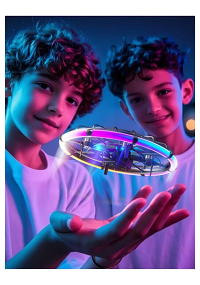 Hd Kameralı Led Işıklı Ufo Drone - Akıllı Sensörlü Uçan Disk Uzaktan Kumandalı Hobi & Oyuncak Drone