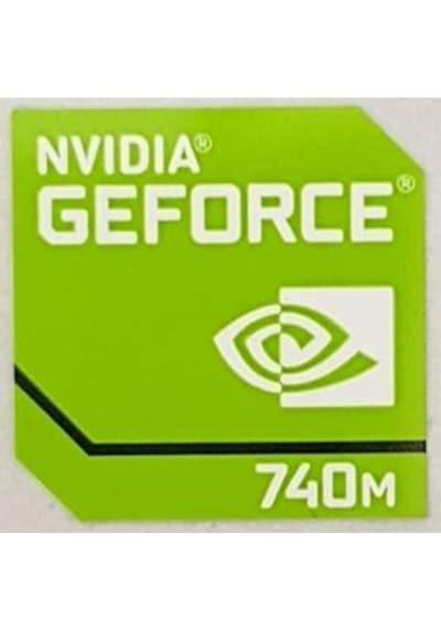 OEM Nvidia Geforce 740M Sticker Etiket D117