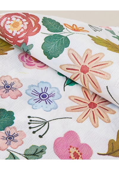 English Home Florally 20'li Kağıt Peçete 33x33 Cm Kırmızı-pembe