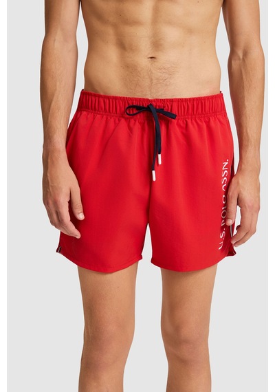 U.S. Polo Assn. Erkek Kırmızı Deniz Şortu 50322249-vr213 Rısk Red