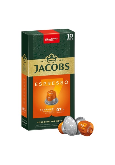 Jacobs Capsule Espresso 7 Classico 10'lu 52 G - 6 Adet Tarı