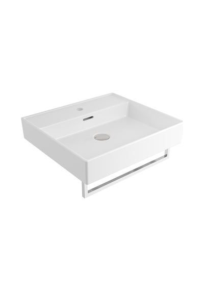 Bocchi Milano 1644-001-0126 Tezgahüstü Lavabo Parlak Beyaz 50 CM