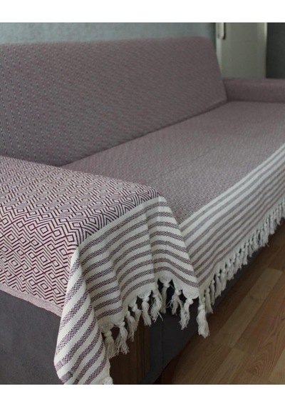 Tr Pamuklu Koltuk Örtüsü Bordo 300 X 180 Diğer