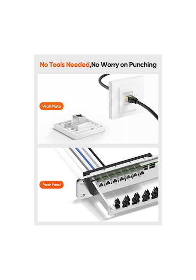 Cat6 Metal Keystone Jack RJ45 Kablo Birleştirici Dişi Dişi Uzatma