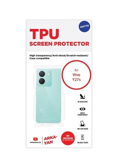 Vivo Y27s Mat Arka Ve Yan Koruyucu Tpu Film