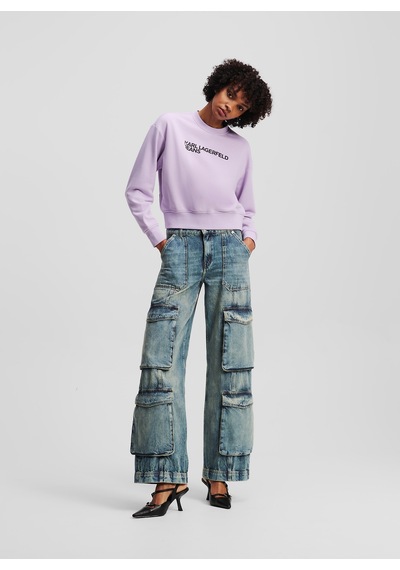 Karl Lagerfeld Jeans Mavi Kadın %100 Pamuk Denim Pantolon A3w10073