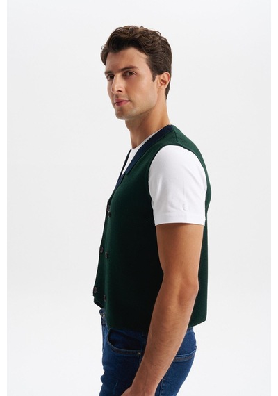 AR-MA Arma Erkek Slim Fit Örme Likralı Pike Yelek Kısa Kollu, %90 Akrilik %10 Wool K0yyo0857 Yeşil AR-MA Arma Erkek Slim Fit Örme Likralı Pike Yelek Kısa Kollu, %90 Akrilik %10 Wool K0yyo0857 Yeşil