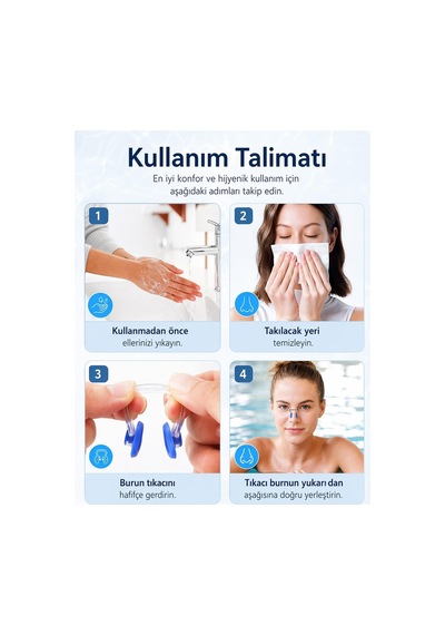 Kulak Ve Burun Tıkacı Yüzücü Kulak Tıpası Yıkanabilen Temizlenebi