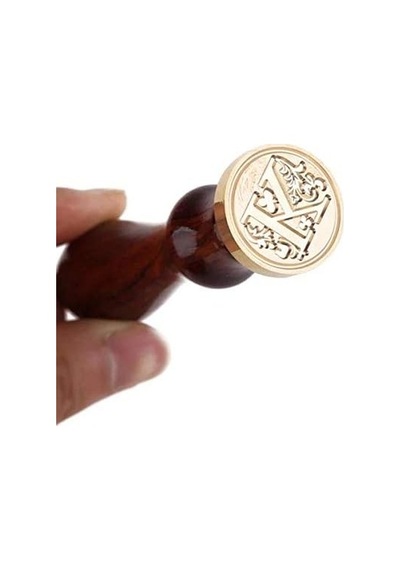 Retro Mektup Mühürü Damga K Harfi + 30 Adet Mühür Mumu + Eritme Kaşığı