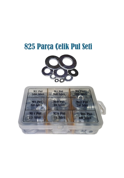 825 Parça Çelik Pul Seti (En Çok Kullanılan Pul Serisi Seti)