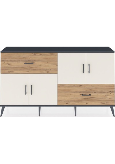 Arges Konsol 3 Raflı 2 Çekmeceli 4 Kapaklı 176x30x99 Antrasit-ayt Antrasit-aytaşı/çam Arges Konsol 3 Raflı 2 Çekmeceli 4 Kapaklı 176x30x99 Antrasit-ayt Antrasit-aytaşı/çam